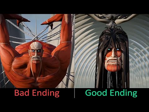 Colossal Titan vs 1.000.000. Colossal Titans - Good Ending VS Bad Ending - The Rumbling