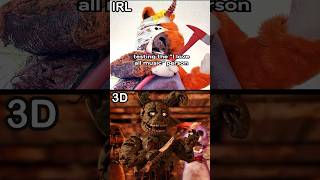 Springtrap VS Buddy - IRL VS 3D | FNaF X BUDDY