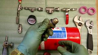 DIY - extinguisher to compressed air tank conversion - no welding