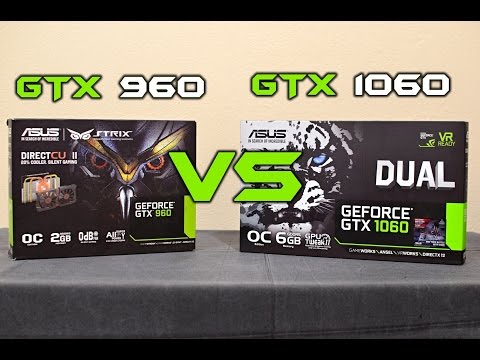 ASUS Strix GTX 960 vs GTX 1060 Dual (benchmarks + GTA V, 1080p) [EN] Video