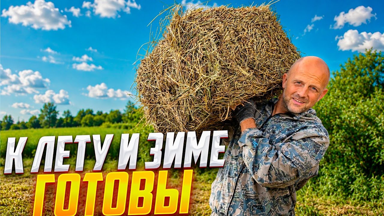 Живём автономно с огорода и хозяйства. Тайная комната в старинном доме. Сено 