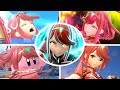 Pyra & Mythra All Victory Poses, Final Smash, Kirby Hat & Palutena Guidance in Smash Bros Ultimate