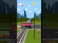 Bus Video Bus Cartoon Video At The Railway Crossing Bus Cartoon Video Bus Cartoon