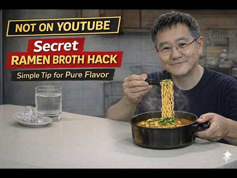 A Ramen Broth Secret Not on YouTube – How to Preserve the Original Seasoning Flavor