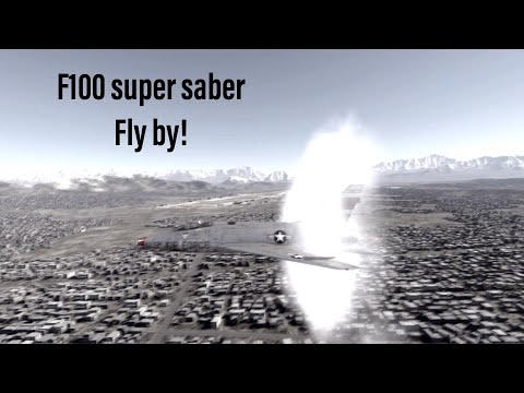 F100 super saber Fly by : warthunder 1:85