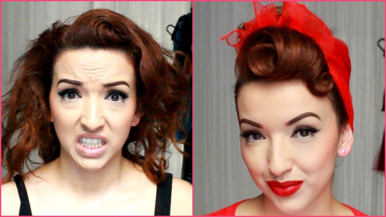 My Go To Quick Pinup Hair Style - Nasty to Classy