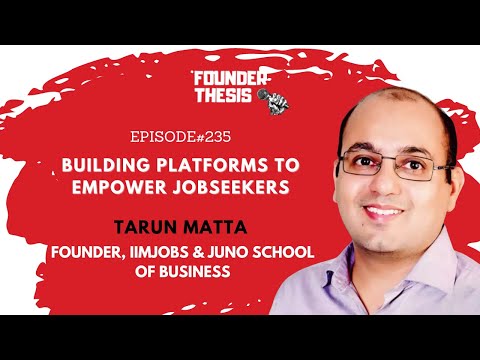 Episode 235 | Tarun Matta @ Juno School Of Business - YouTube