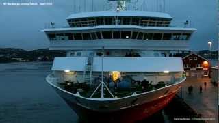 preview picture of video 'MS Nordnorge arriving Rørvik, April 2012'
