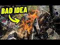 My Dirt Bike Caught On Fire Mid Ride