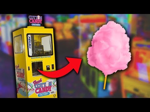 I FOUND A COTTON CANDY VENDING MACHINE!! - YouTube