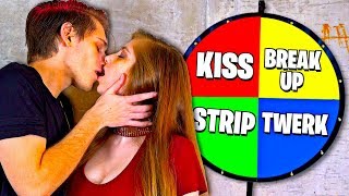 Spin the MYSTERY Wheel Challenge w/ GIRLFRIEND! (1 Spin = 1 Dare)