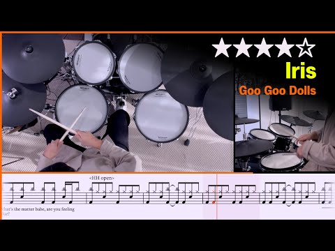 [Lv.17] Iris - Goo Goo Dolls  | Drum Cover with Sheet Music