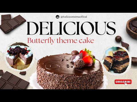 Butterfly Theme Cake | 2 Pound Custom Design | R.H Bakers by Hafiza Umaima