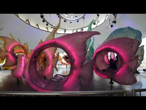 ⁴ᴷ Battery Park Seaglass Carousel in Lower Manhattan, NYC