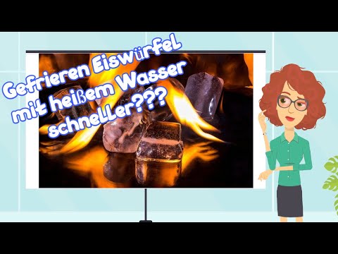 Eiswürfel [Gefriert warmes Wasser schneller] als kaltes?