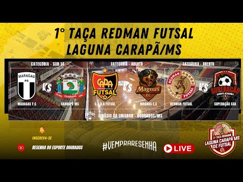 1° TAÇA REDMAN FUTSAL/LAGUNA CARAPÃ - CATEGORIAS SUB 14 e ABERTO - PARTE 2