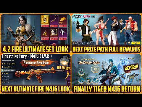 🛑 NEXT ULTIMATE SET 3D LOOKS | NEXT ULTIMATE FIRE M416 SKIN | NEXT PRIZE PATH REWARD & RELEASE DATE