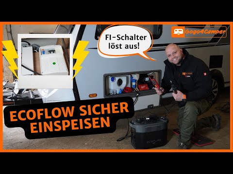 Landspower/grounding adapter for the ECOFLOW - feed from the power station into the caravan/motor...