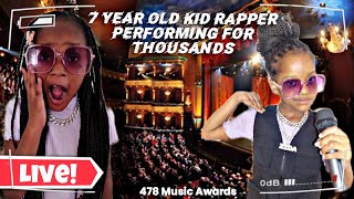 7Yr Old Girl Rapper Performs Live For Thousands | Zida The Gr8 | The 478 Music Awards