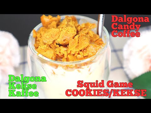 Dalgona Ice Drink from Squid Game Recipe | Squid Game Keks Dalgona Eisgetrank #squidgamekeks