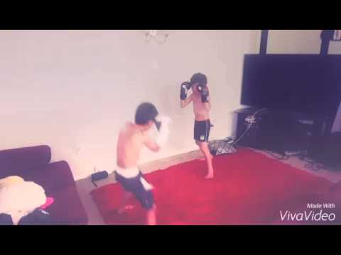 Jt and Ayden sparring Session...Future champions