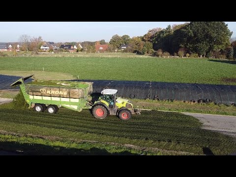 Grasernte Grassilo Grassilage Bartelsdorf 2020 Deutz, Claas, John Deere