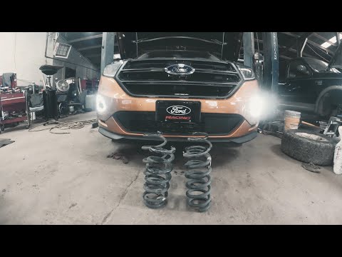 Ford Edge sport gets H&R Lowering springs installed!! +(Driving impressions)