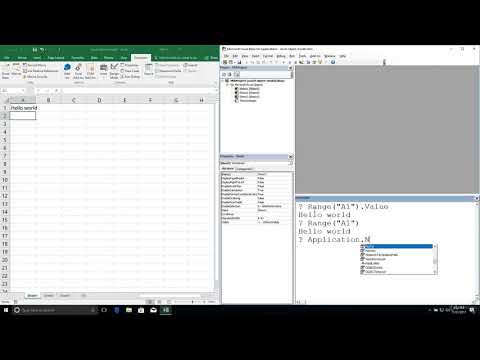 Excel Visual Basic - Fundamentals of Excel Object Model - Default Properties