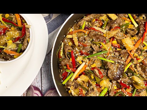 PINEAPPLE BEEF STIR-FRY