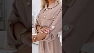 Numoco basic Dámské šaty 531-3 hnědá univerzální