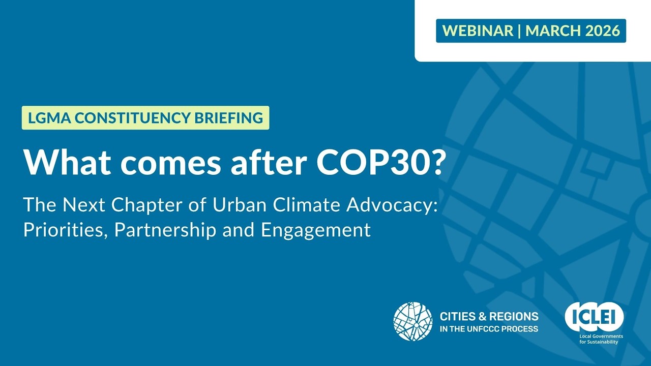 LGMA briefing 2026: From COP30 to COP31 and the future of multilevel climate action (first session)