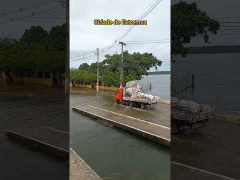 Pelas trilhas do RN.  Lagoa de Extremoz  muita chuva a Lagoa veio a transbordar. #Pelastrilhasdorn