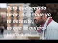 No te necesito - Santiago Cruz (Letra-Lyrics ...