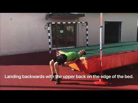 High Jump Made Simple, The Right Rotation – Exercise No. 2: Bridge at the Edge of the High Jump Bed