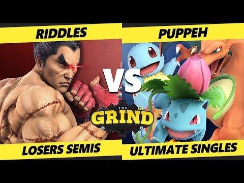 The Grind 148 Losers Semis - Riddles (Kazuya) Vs. Puppeh (Pokemon Trainer) SSBU Smash Ultimate