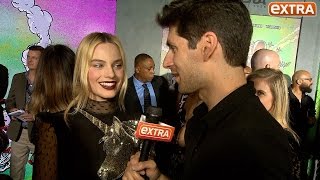 Margot Robbie Addresses Those Engagement Rumors at 'Suicide Squad' Premiere