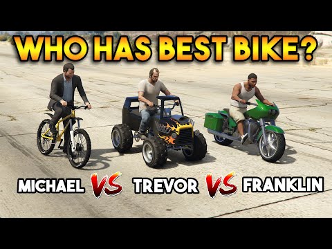 GTA 5 ONLINE : MAIN CHARACTER BIKES (FRANKLIN VS MICHAEL VS TREVOR)