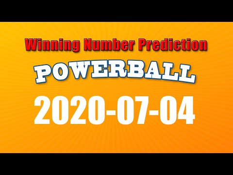 Winning numbers prediction for 2020-07-04|U.S. Powerball