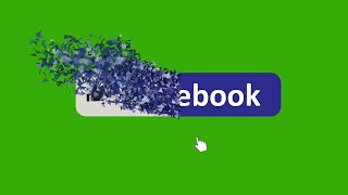 Facebook like  follow and share green screen  with