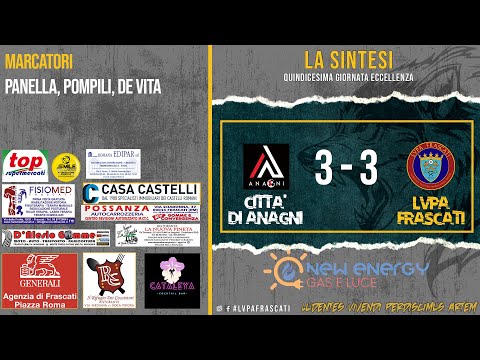 Eccellenza, 15^ giornata: Città di Anagni - LVPA Frascati 3 - 3