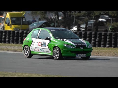 Marcin Kałos, Peugeot 206 - IV SuperOES Tor Poznań - 07.04.2018