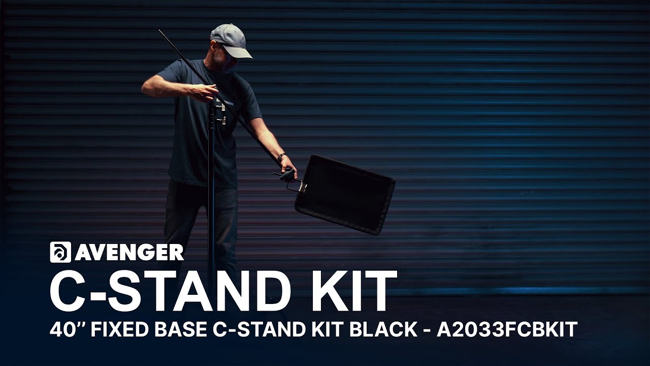 Avenger 40in Fixed Base C-Stand Kit in Black – A2033FCBKIT