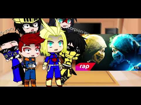 heróis profissionais react a rap do scorpion vs sub-zero 7mz (bnha)