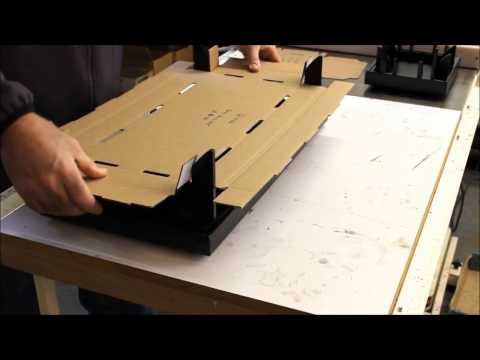 How corrugated cardboard boxes were fold