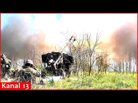 The Ukrainian military successfully deploys trophy d-20 gun-howitzer against Russian Forces