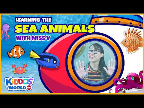 Learn the Sea Animals | Fun Facts about Sea Animals | Exploring the Marine Life with Miss V