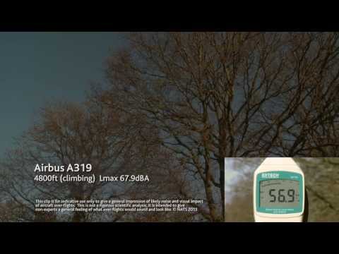 Airbus A319 at 4,800ft (climbing) 67.9 dBA