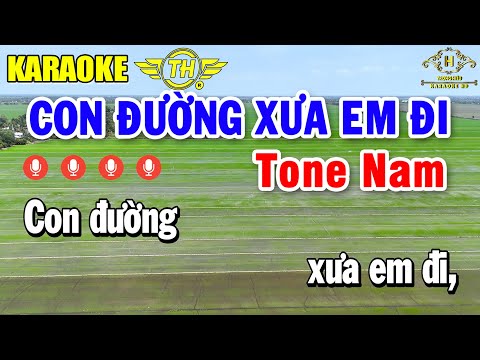 Con Đường Xưa Em Đi Karaoke Tone Nam ( Bm ) Nhạc Sống Quá Hay | Trọng Hiếu