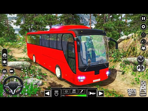 Offroad Bus Driving Simulator 3D - Mountain Uphill Coach Bus Driver - Android Gameplay