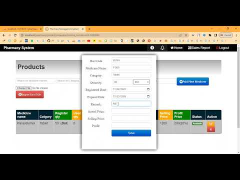 Pharmacy Management System in PHP